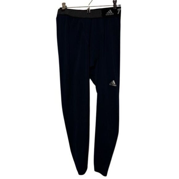 Adidas TechFit Climate Size Large Blue Compression Pants - Picture 1 of 7